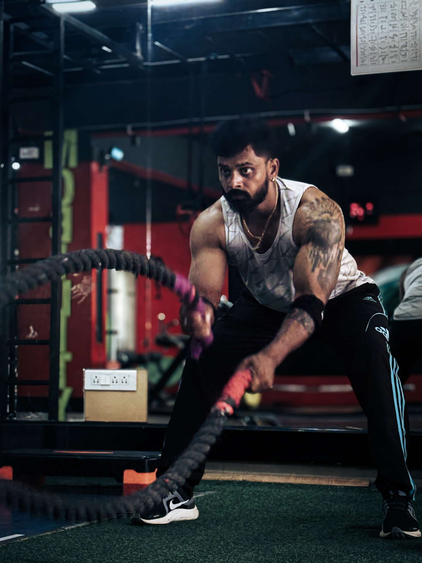 Athlete training at Swerve Fitness